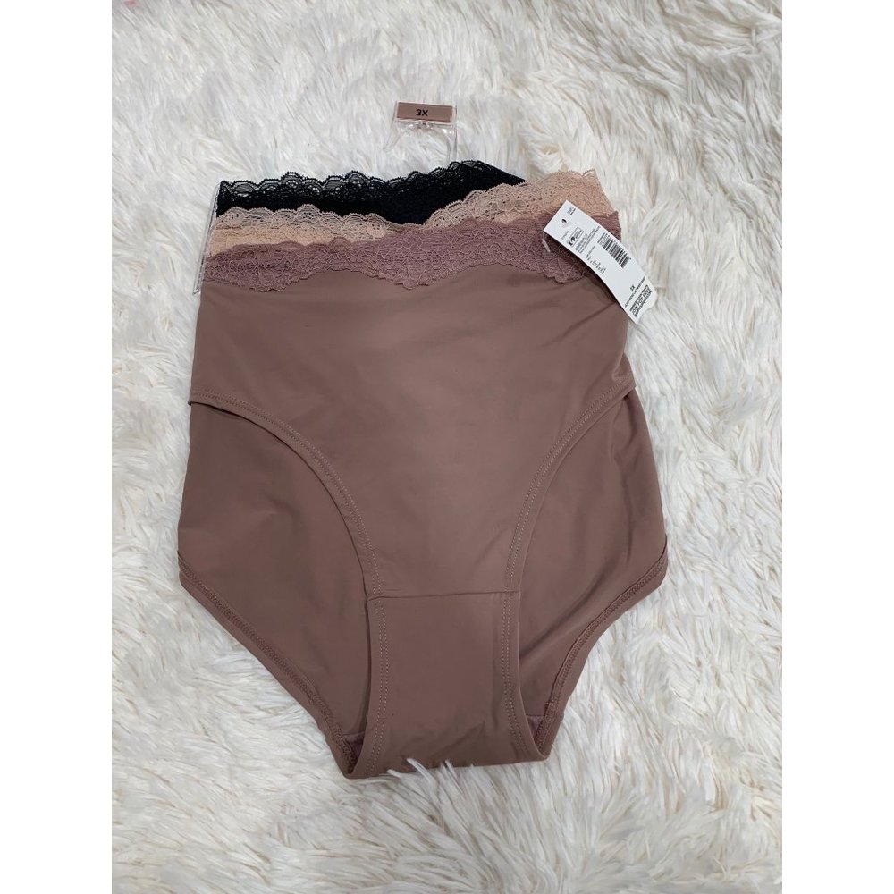 Jaclyn smith collection‎ lace waisted briefs  size 3X